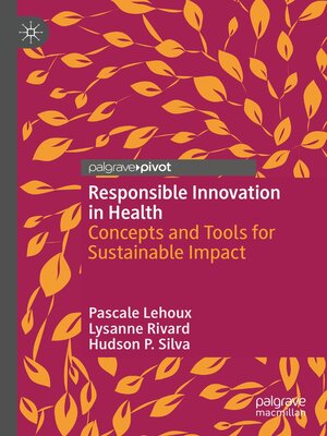 cover image of Responsible Innovation in Health